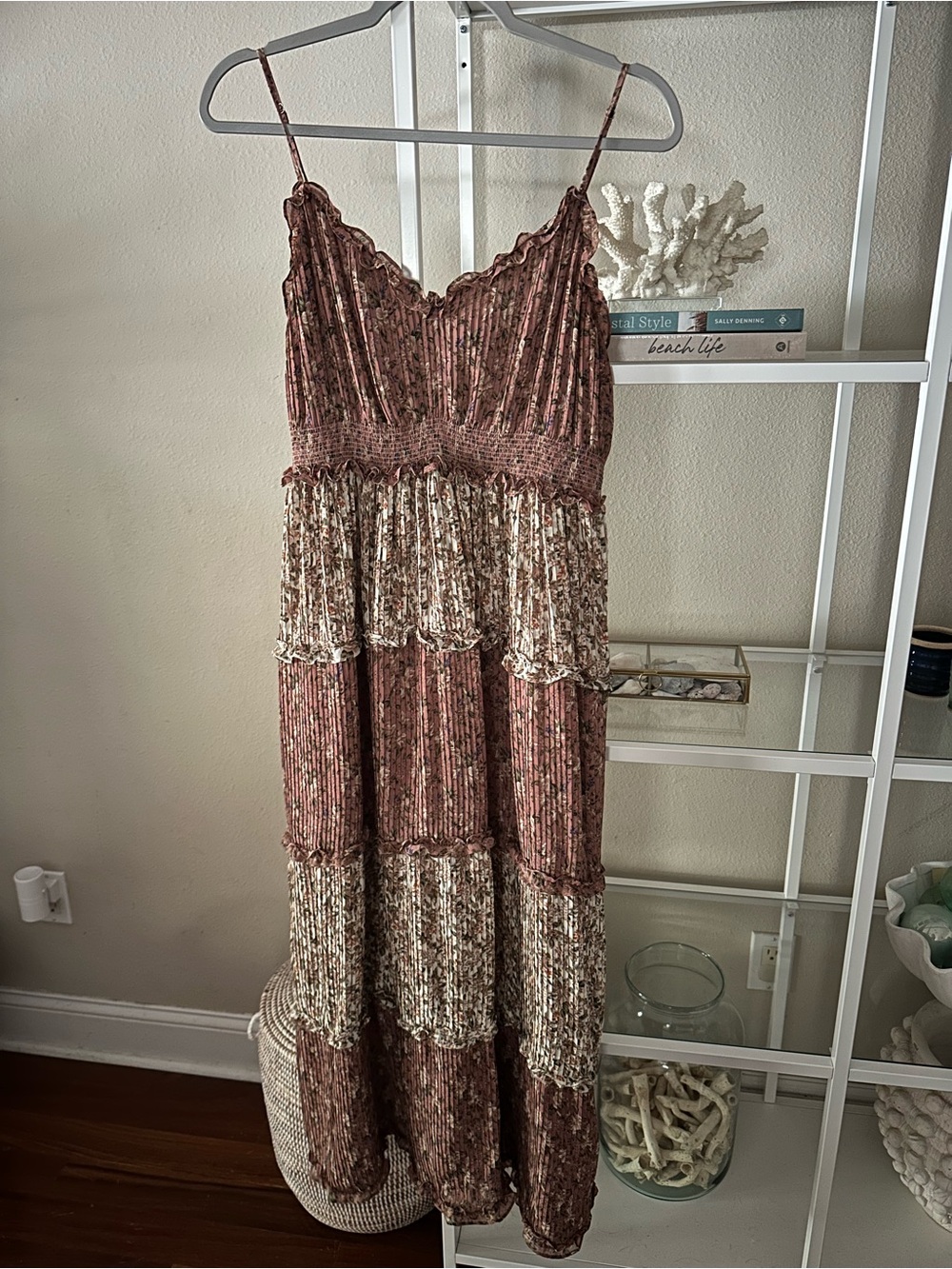 Show Me Your Mumu Emira Floral Tiered Maxi Dress XL